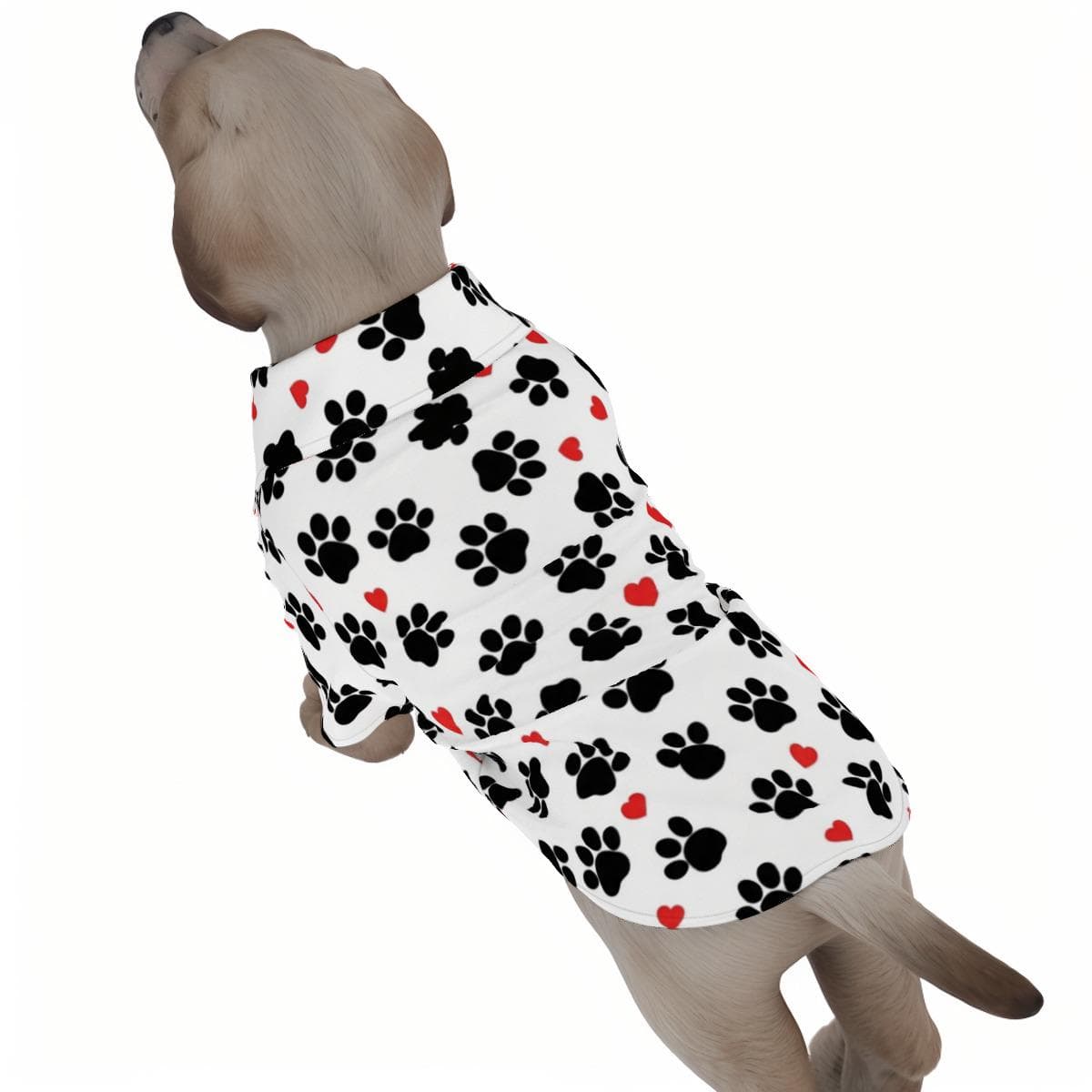 Paw Print Hawaiian Dog Shirt | Breathable Pet Aloha Shirt XS-XL
