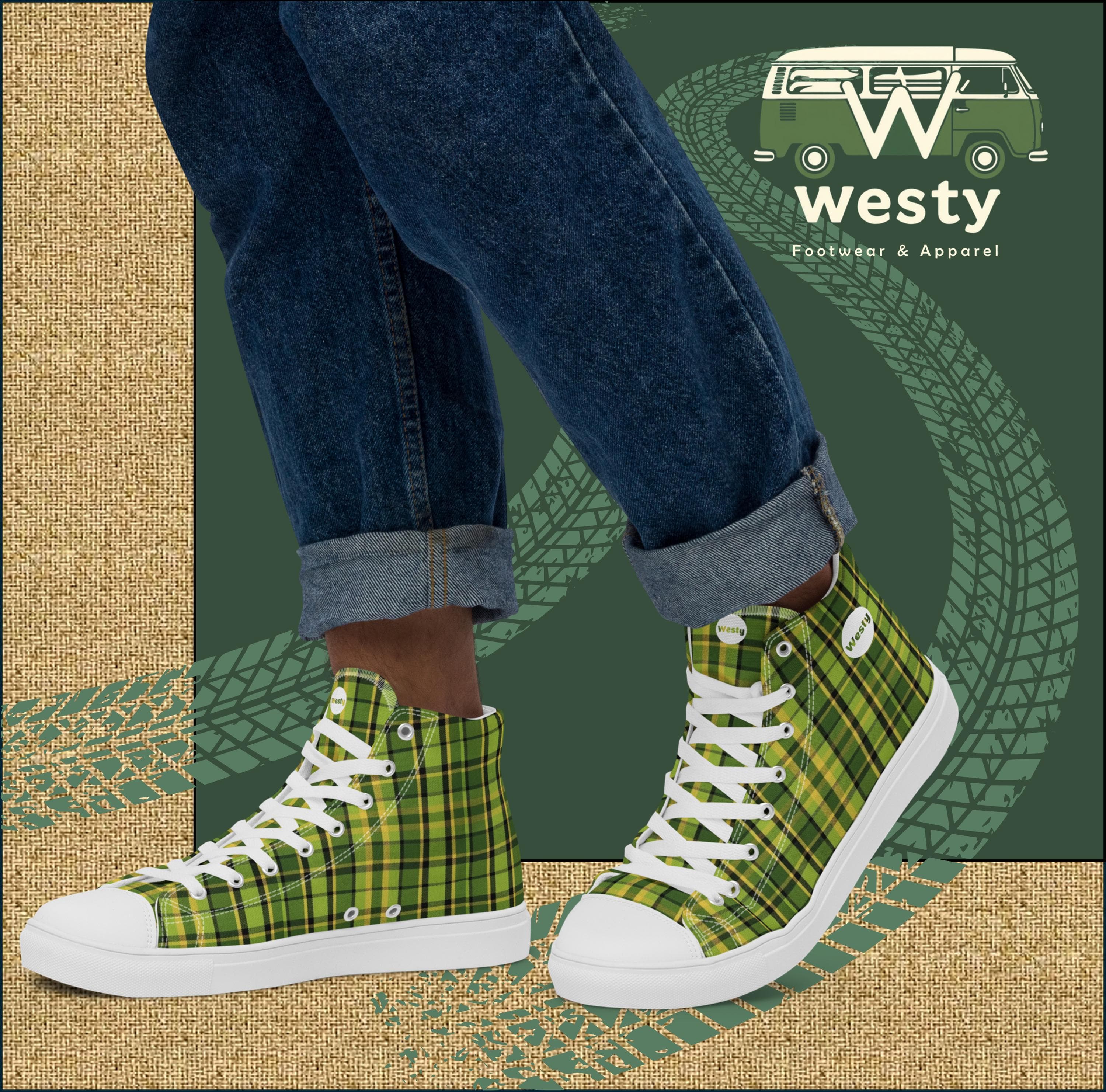 WestFalia Westy Men’s high top canvas shoes
