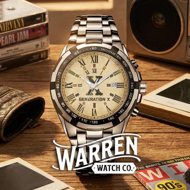 Generation X Roman Numeral Watch | Premium Metal Bracelet | Timeless Style