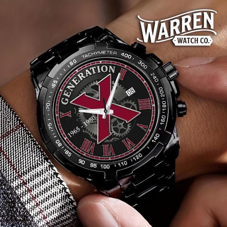 Warren Watch Co. "Timeless Attitude" Men's Metal Watch | HD Crystal Mirror & Premium Strap | Everyday to Business Wear