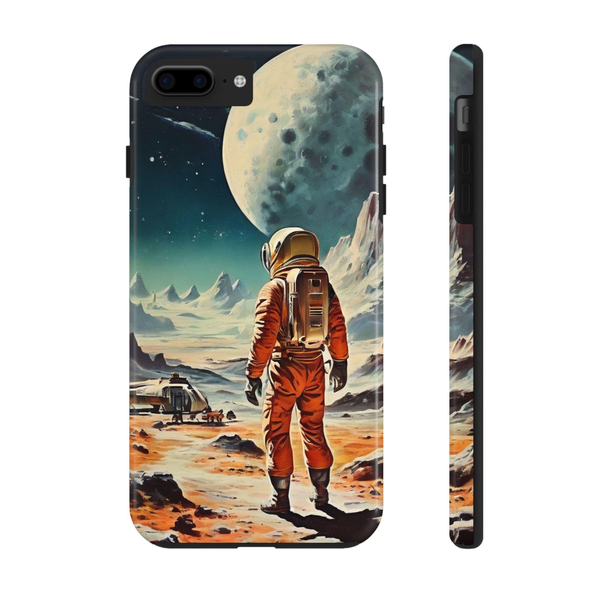 Moon Landing Tough Phone Case – Retro Space Travel Design
