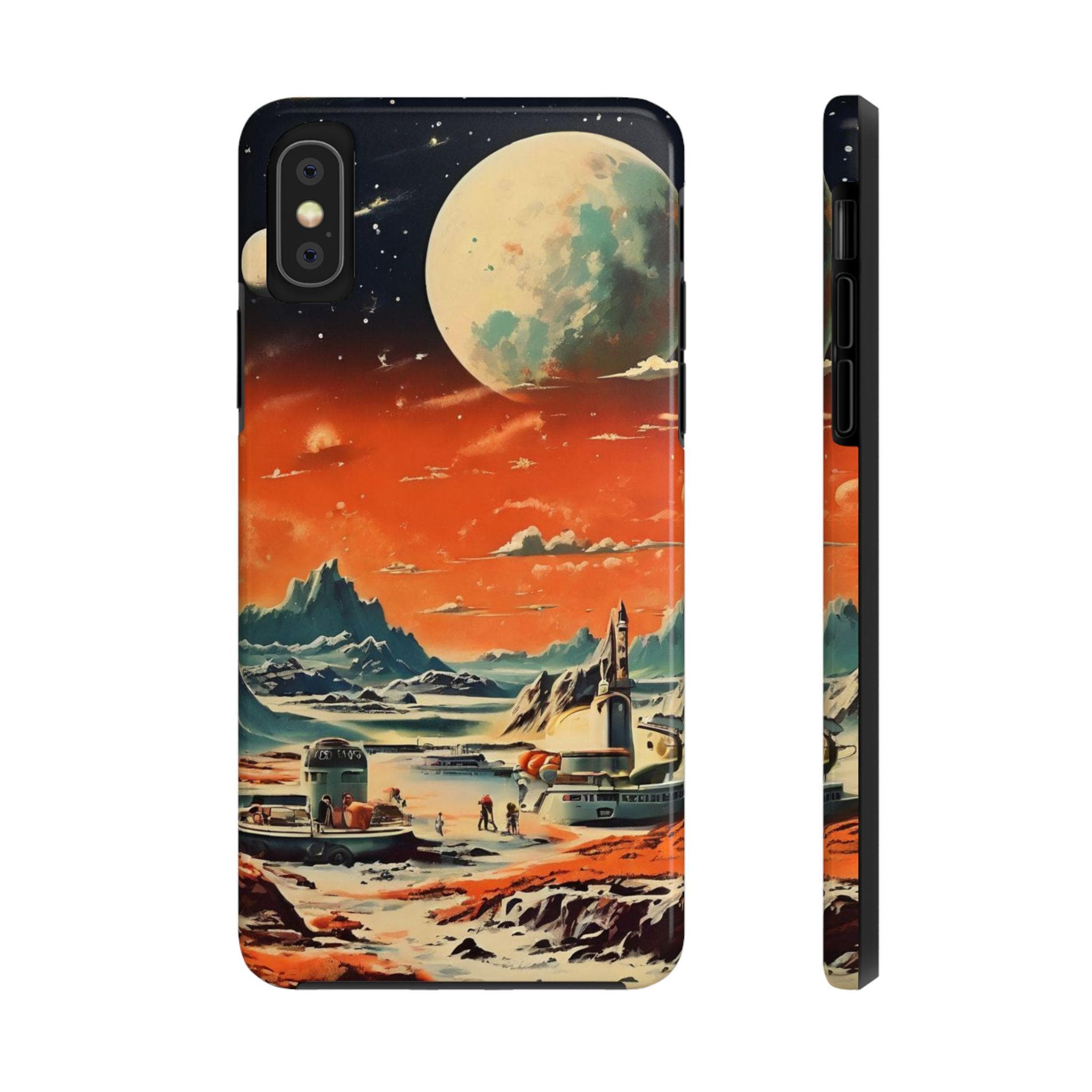 Alien Planet Tough Phone Case | Retro Sci-Fi Art | iPhone Samsung