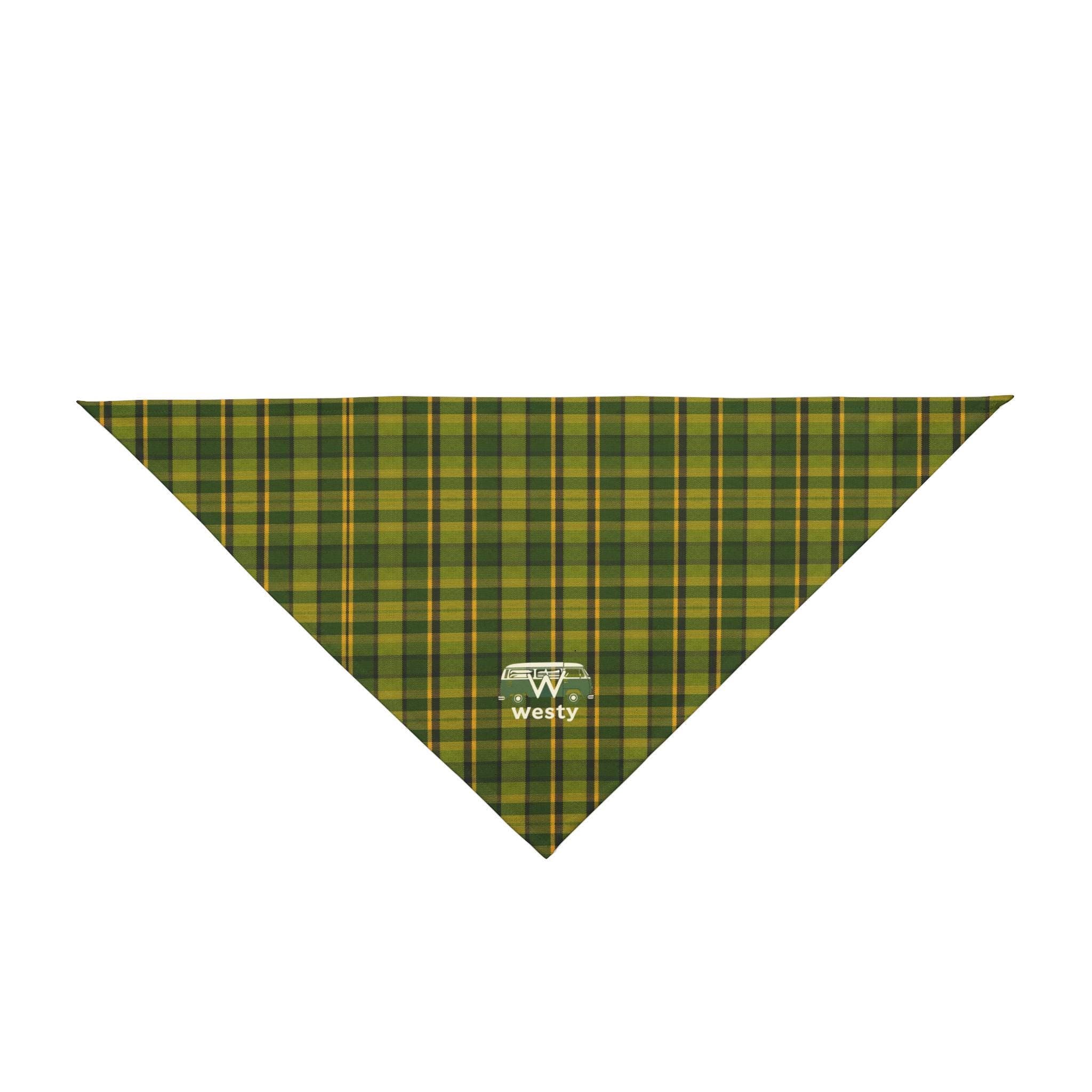 Copy of Westy Orange Pet Bandana, Dog Neck Scarf, Orange Camper Van Puppy Kerchief, Westy Westfalia Print