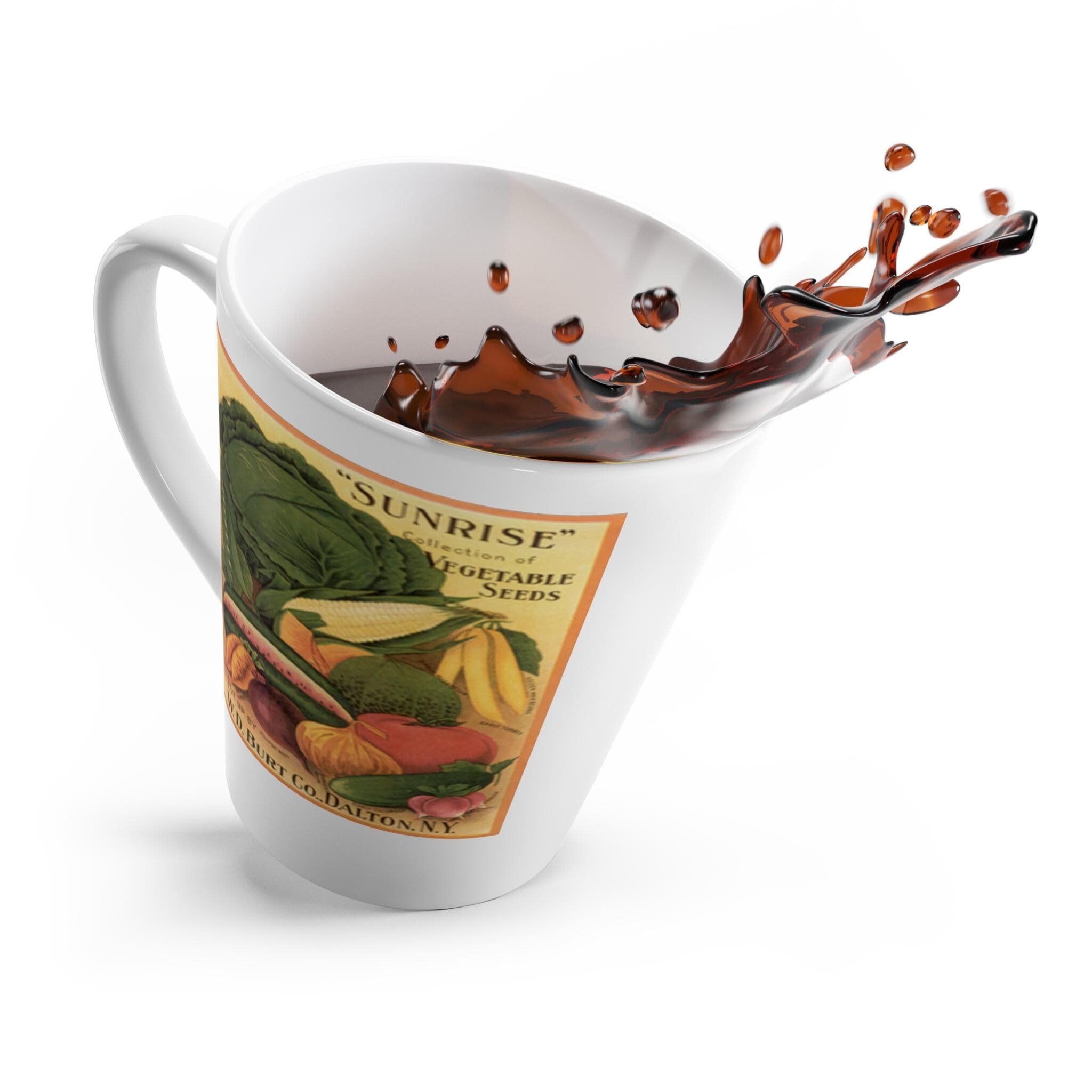 Vegetable Seeds Latte Mug - Garden Lover Gift, 12oz