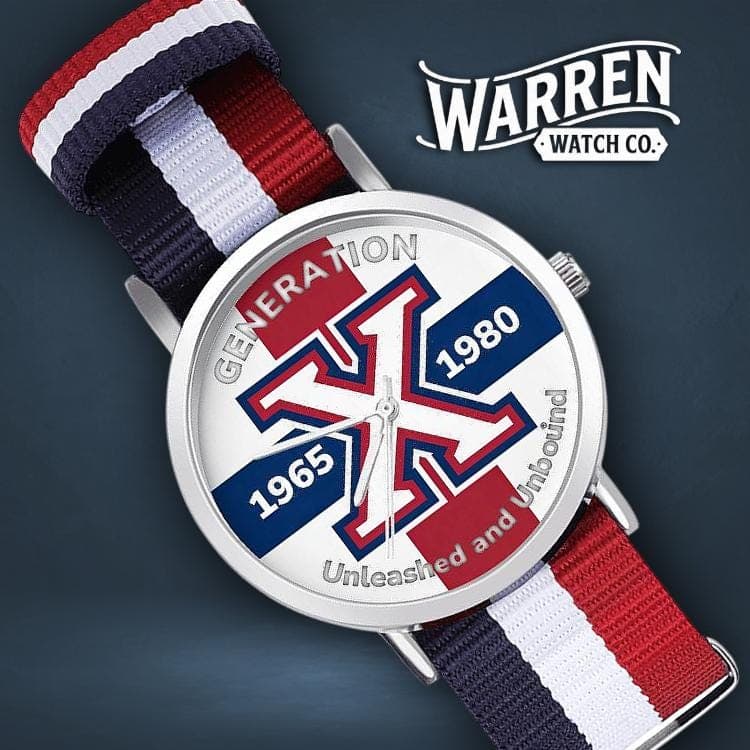 Generation X 'Unleashed & Unbound' Custom Watch - Retro 90s Style with Nylon Braided Strap
