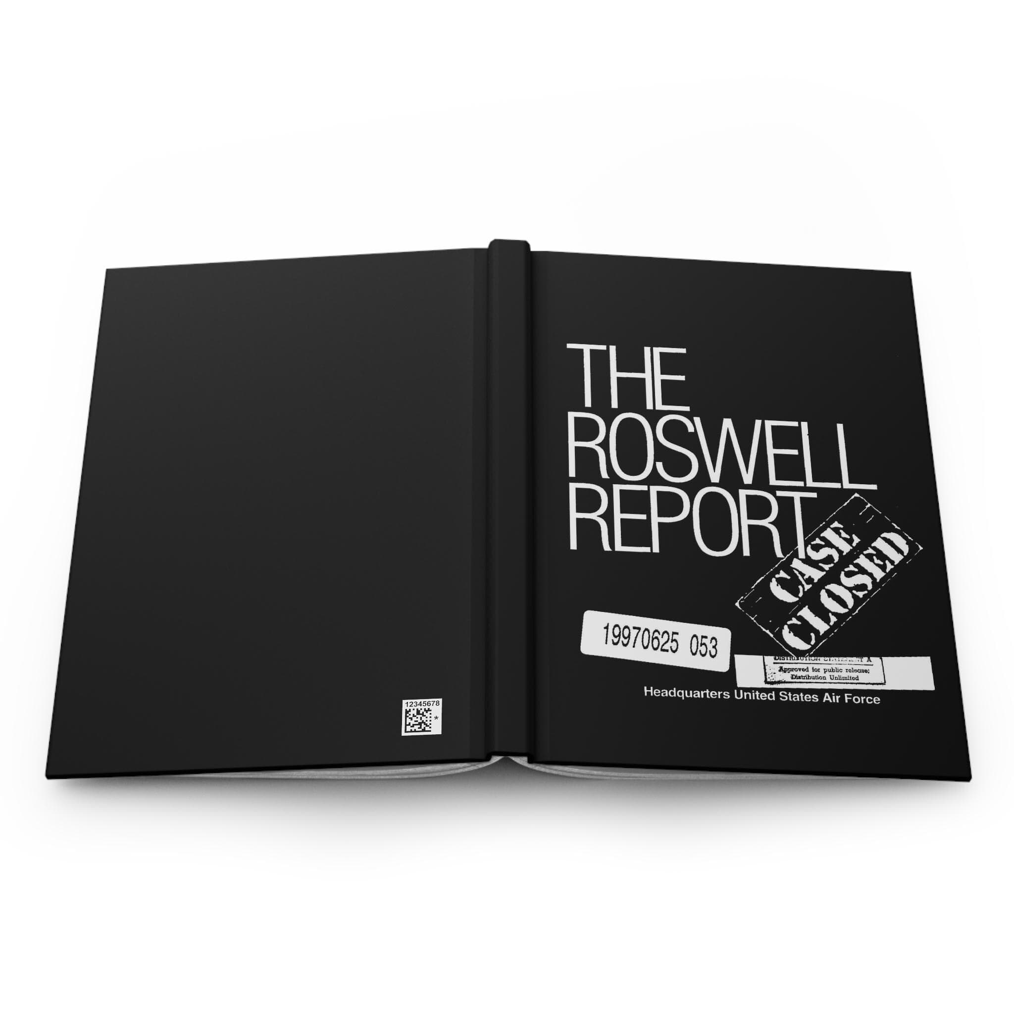 The Roswell Report Hardcover Journal | Matte Black Lined Notebook