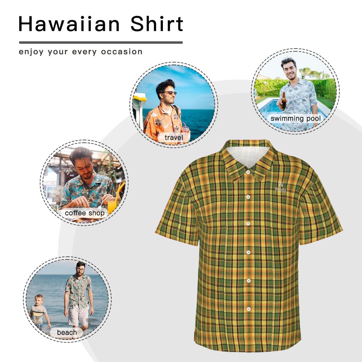 Westy Hawaiian Shirt - VW Westfalia Camper Bus Road Trip