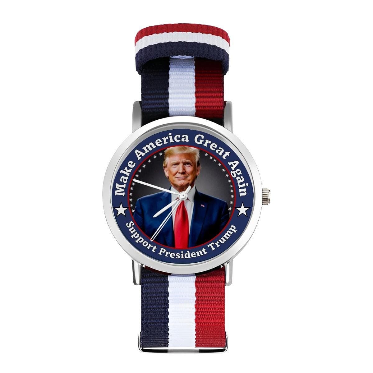 Trump 2025 MAGA Wristwatch | Patriotic Red White Blue Presidential Gift