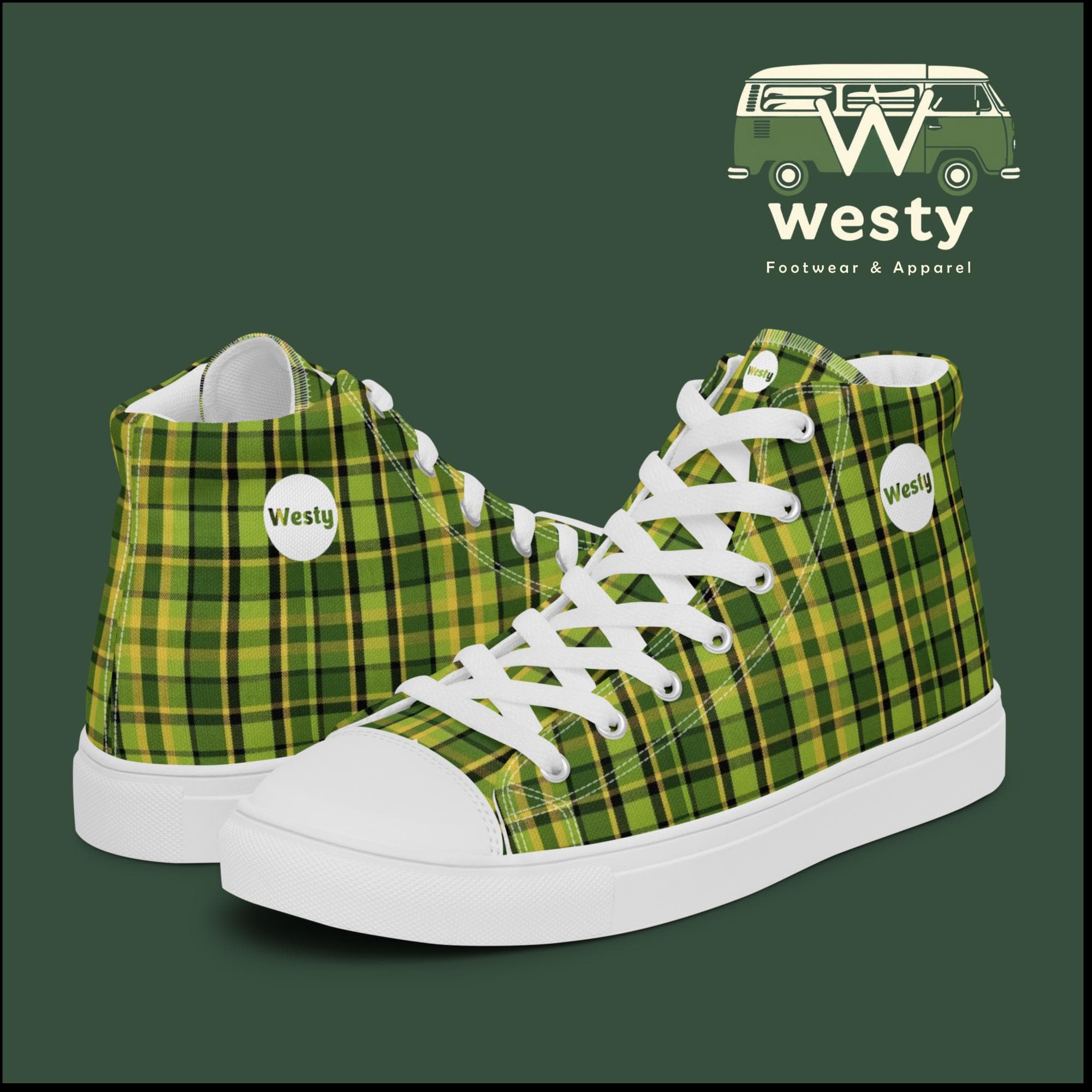 WestFalia Westy Men’s high top canvas shoes