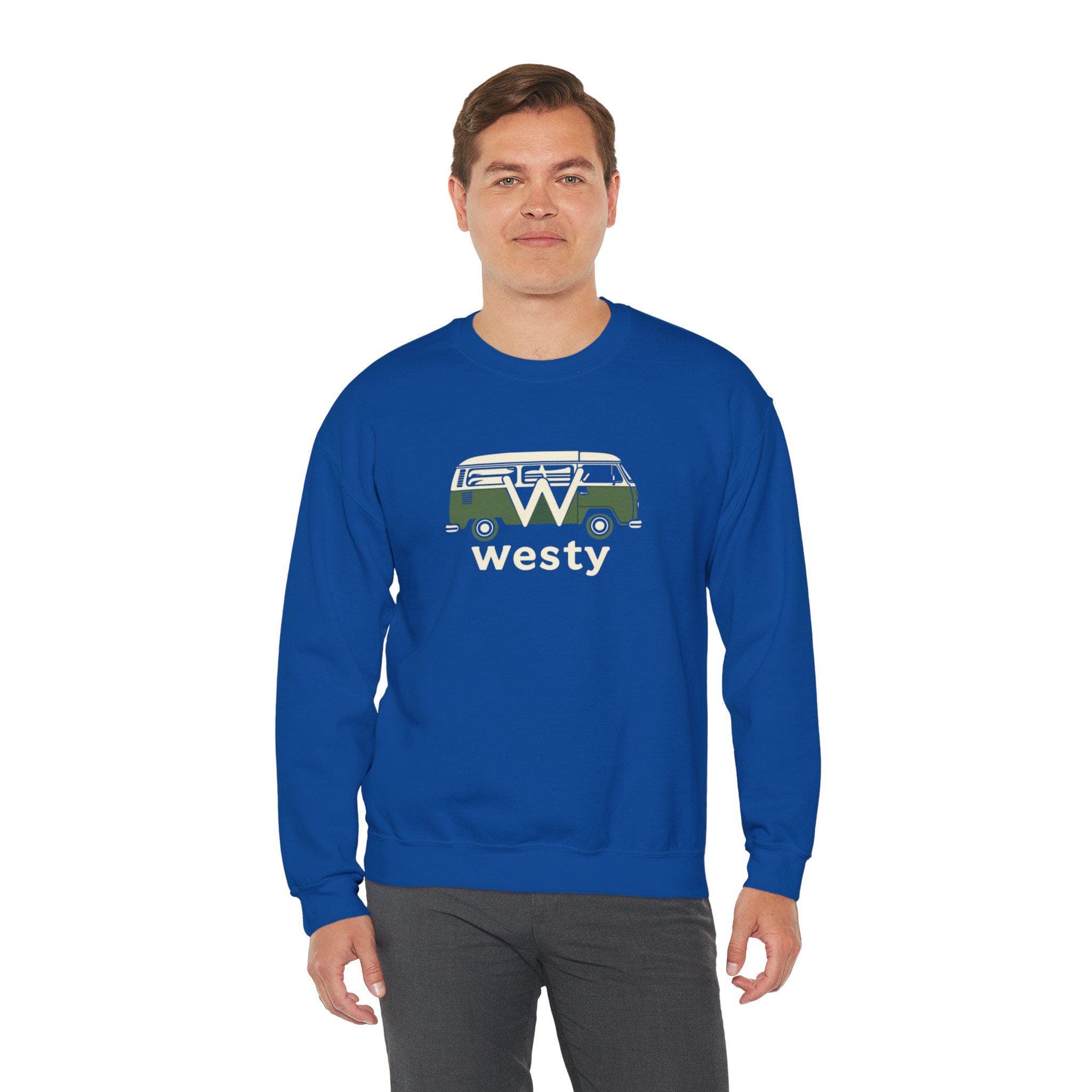 Westy Volkswagen Camper Bus Crewneck Sweatshirt Road Trip