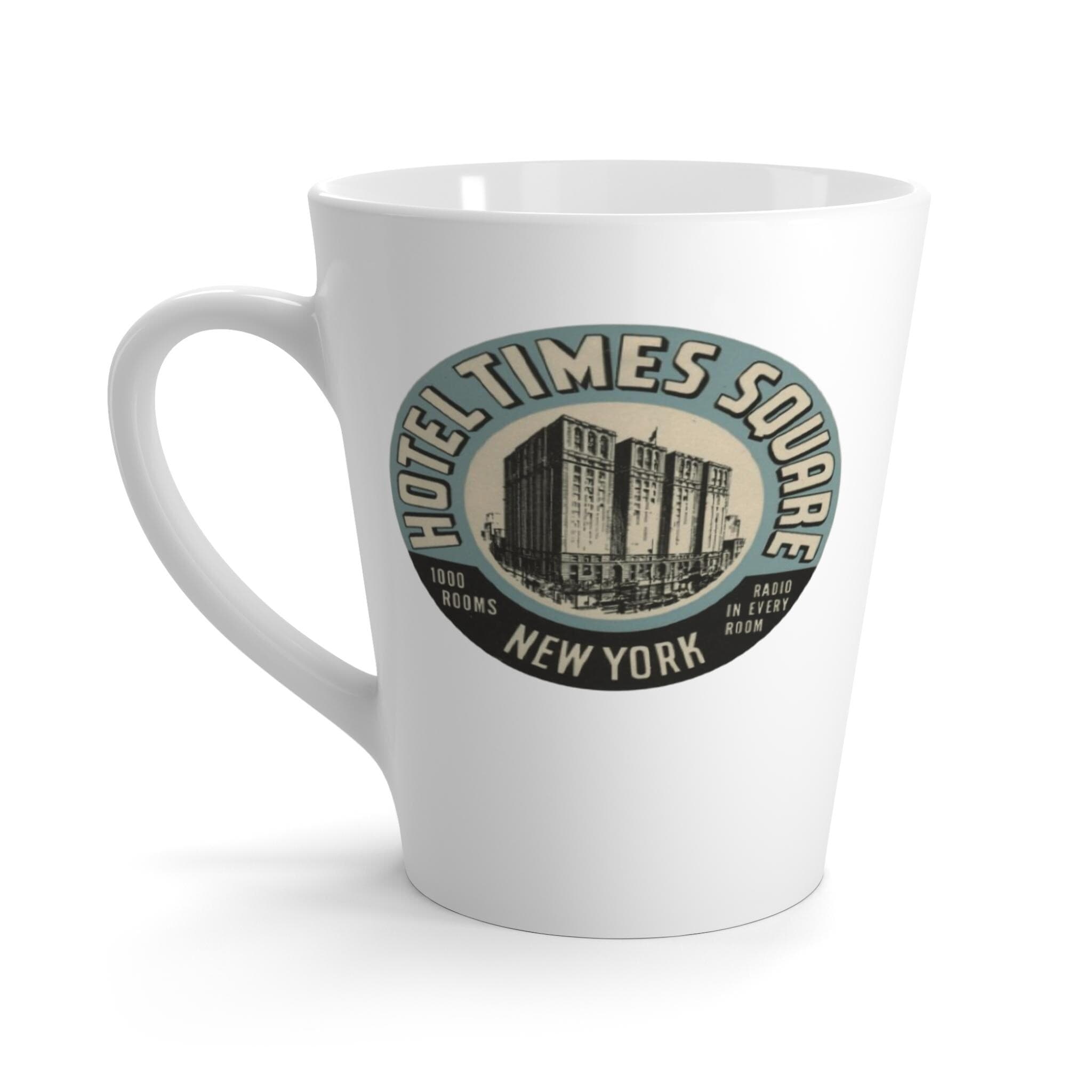 Vintage Hotel Times Square Latte Mug – NYC Travel Souvenir