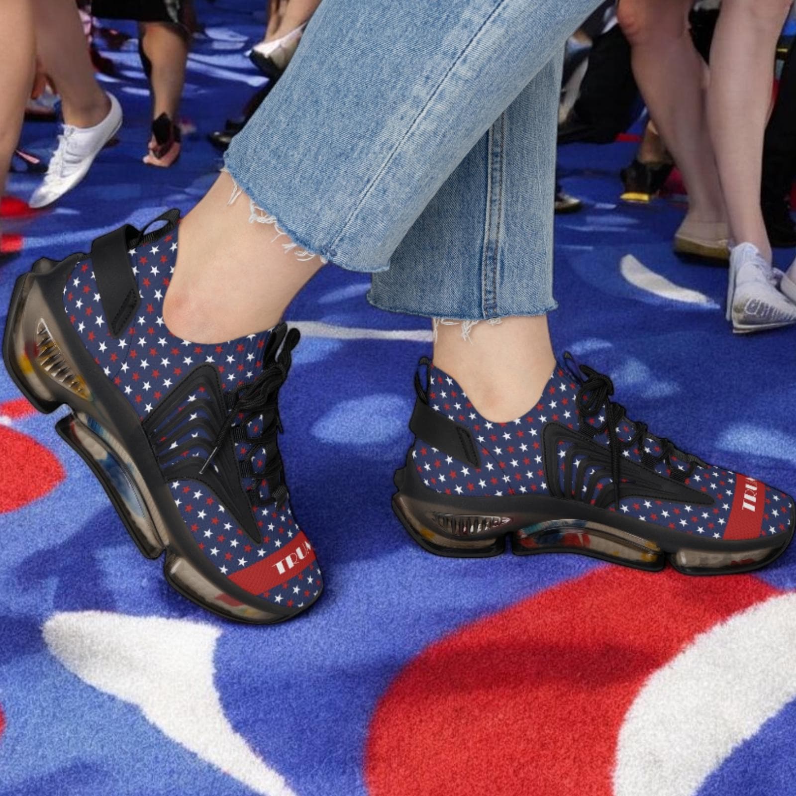 Trump Supporter Women's Mesh Sneakers | Patriotic Political Activewear