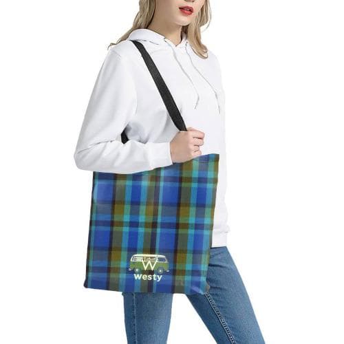 Westfalia Westy Blue Polyester Shopping Bag