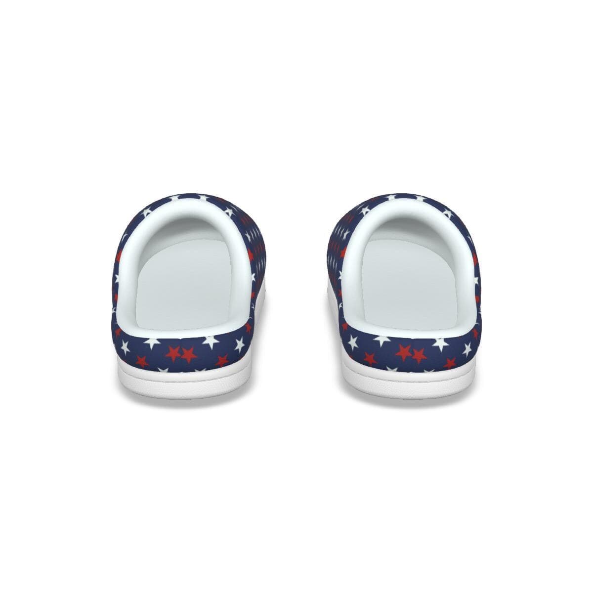 President Trump All-Over Print Men's Plush Slippers - Warm Soft Indoor Shoes