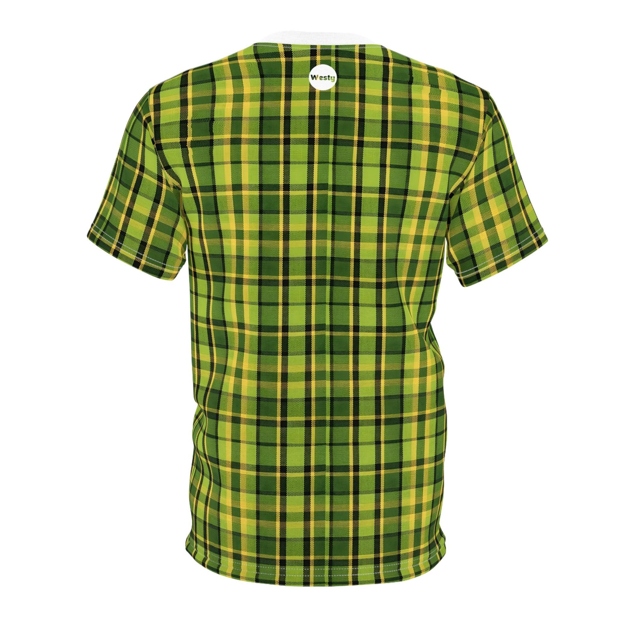 Westy Plaid Green T-Shirt Retro Camper Van Road Trip Tee