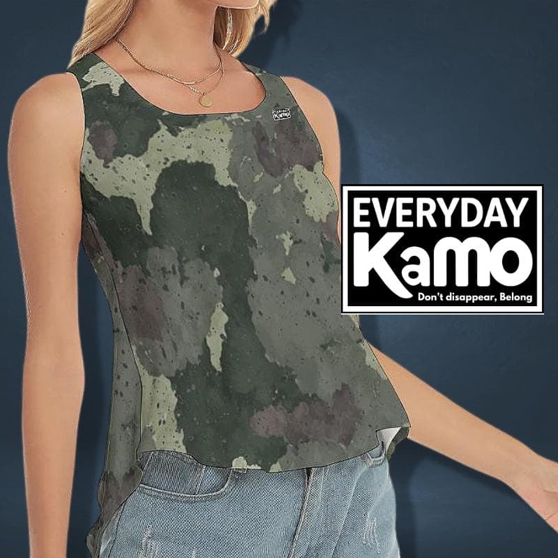 Everyday Kamo Yoga Tank Top Women | Unique Modern Camo Print