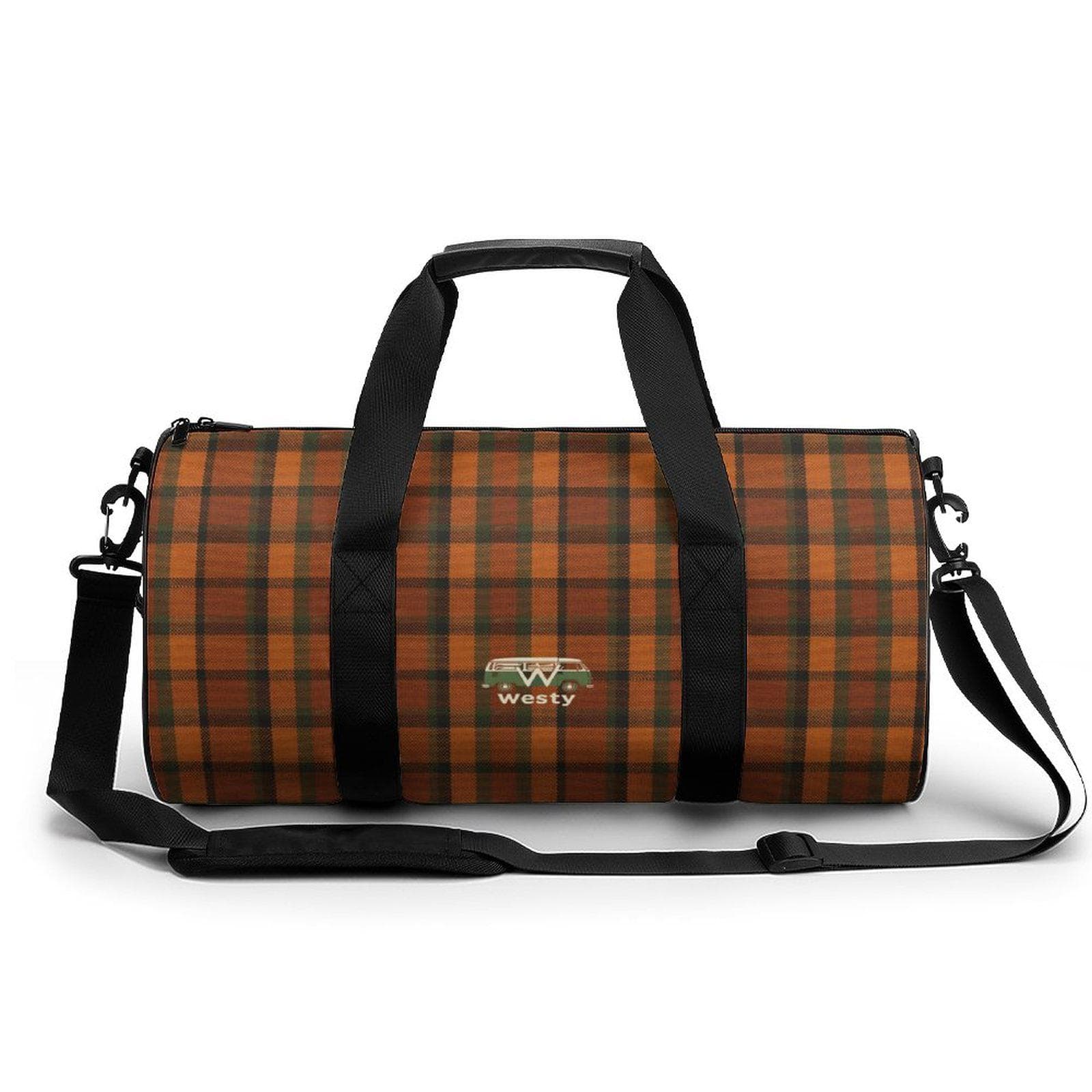 Westy Westfalia Orange Oxford cloth Cylindrical Gym Bag
