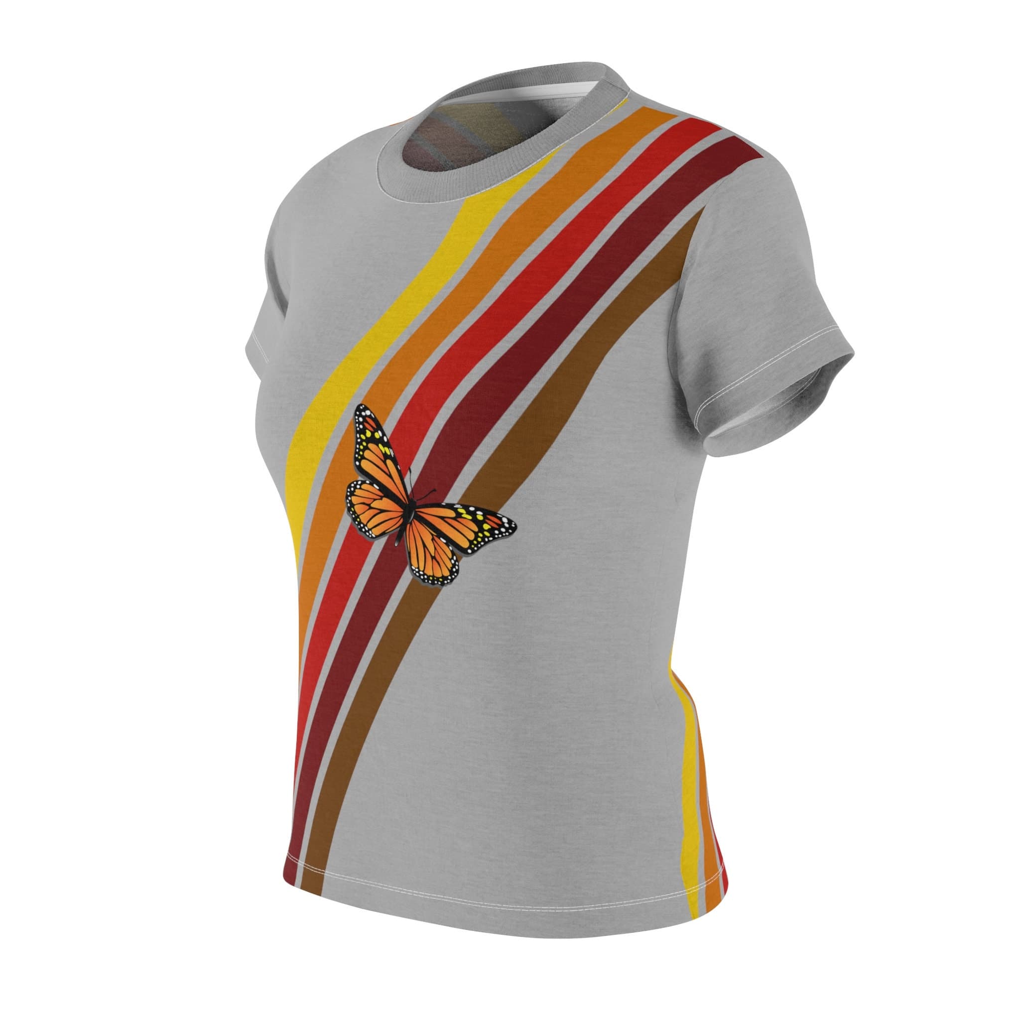 Westy Volkssummer Stripe Women's Tee - Retro Road Trip Graphic
