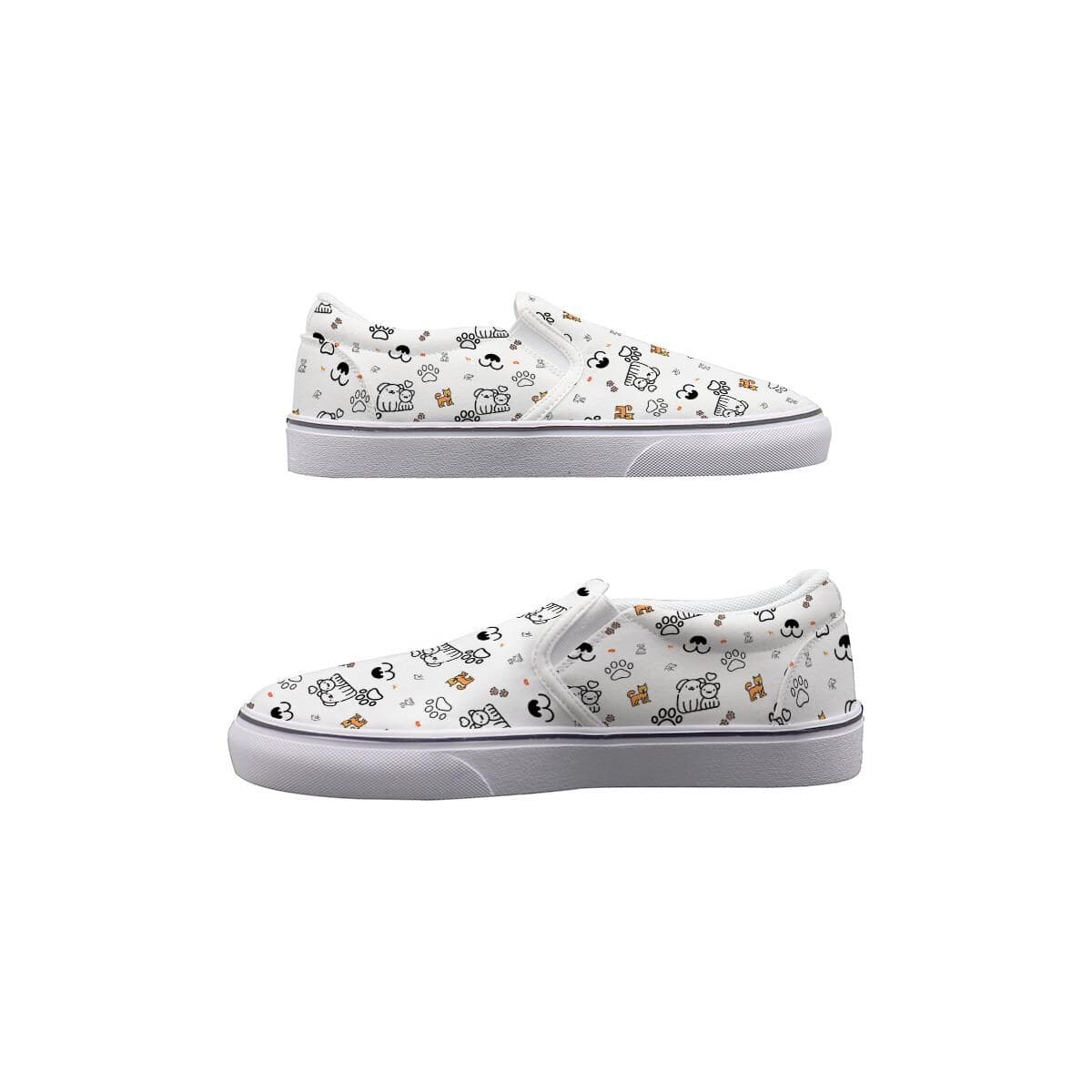 Custom Women's Slip-On Canvas Sneakers | Personalized Daily Wear Shoes