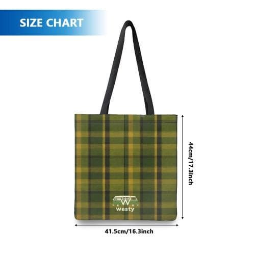 Westfalia Westy Green Polyester Shopping Bag