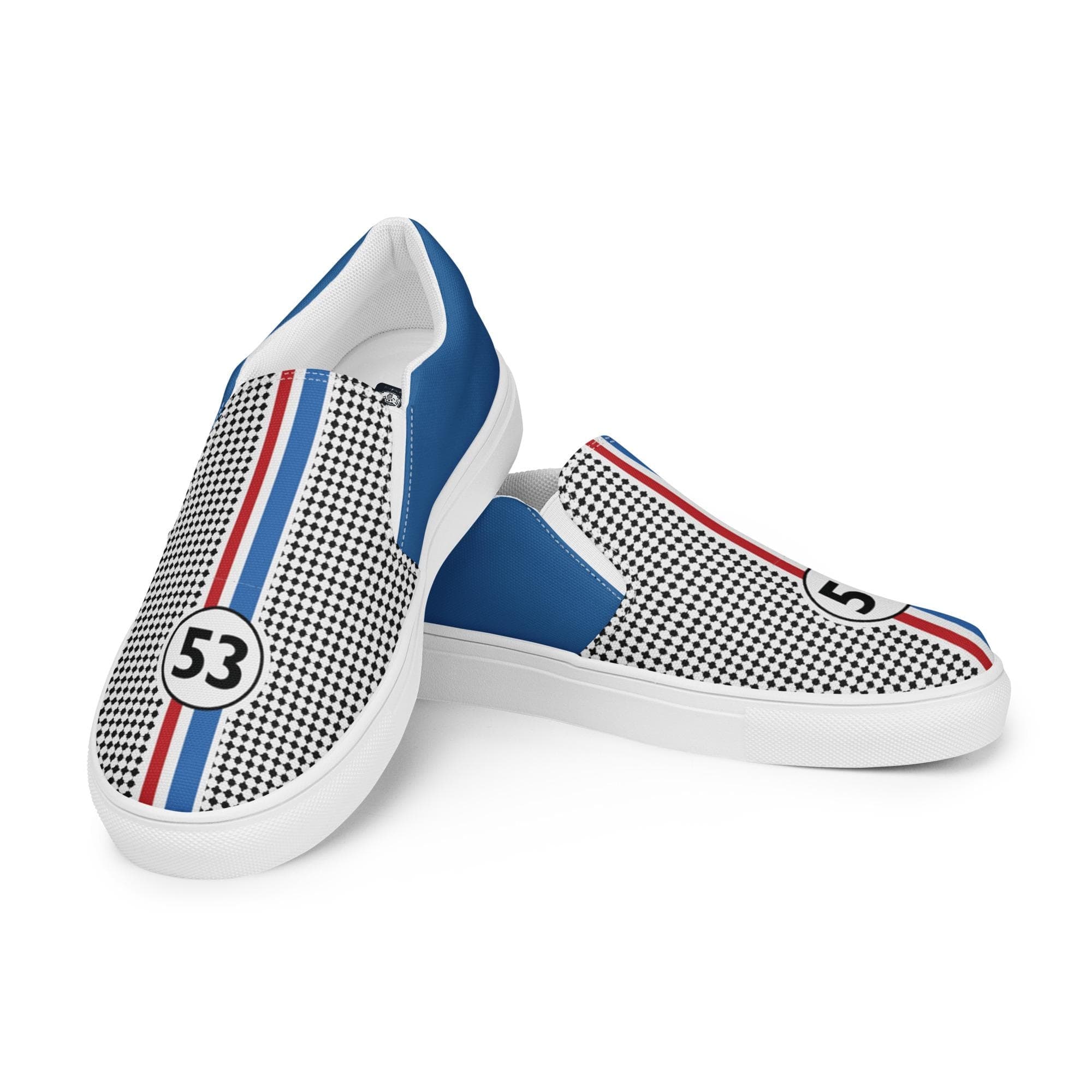 AC-Carvers™ Blue-Checks Herbies Men’s slip-on canvas shoes