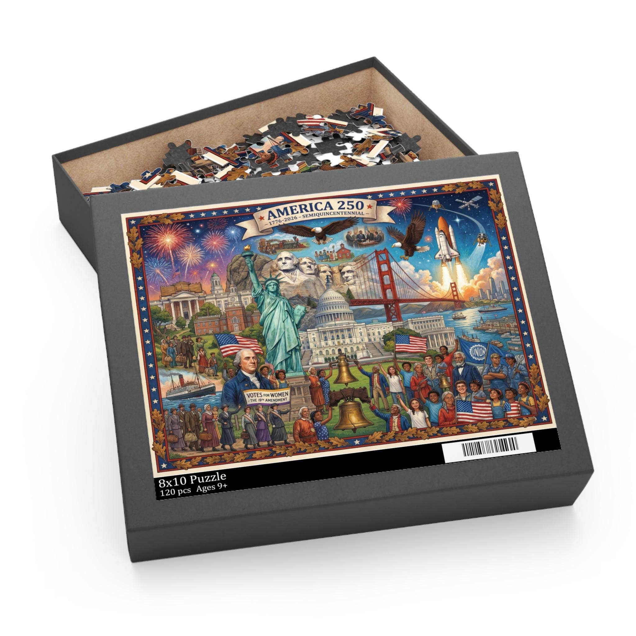 America 250 Semiquicentennial Puzzle | Patriotic Gift