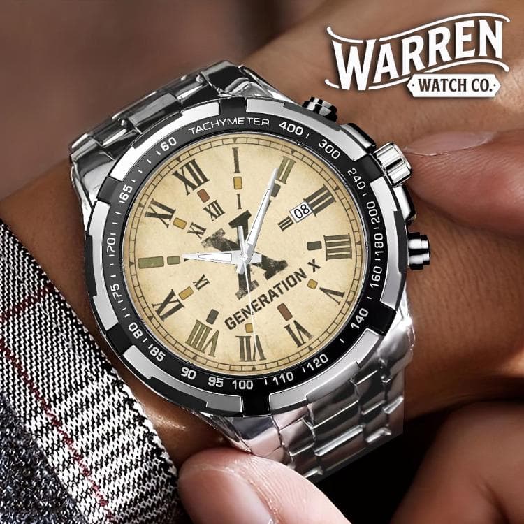 Generation X Roman Numeral Watch | Premium Metal Bracelet | Timeless Style