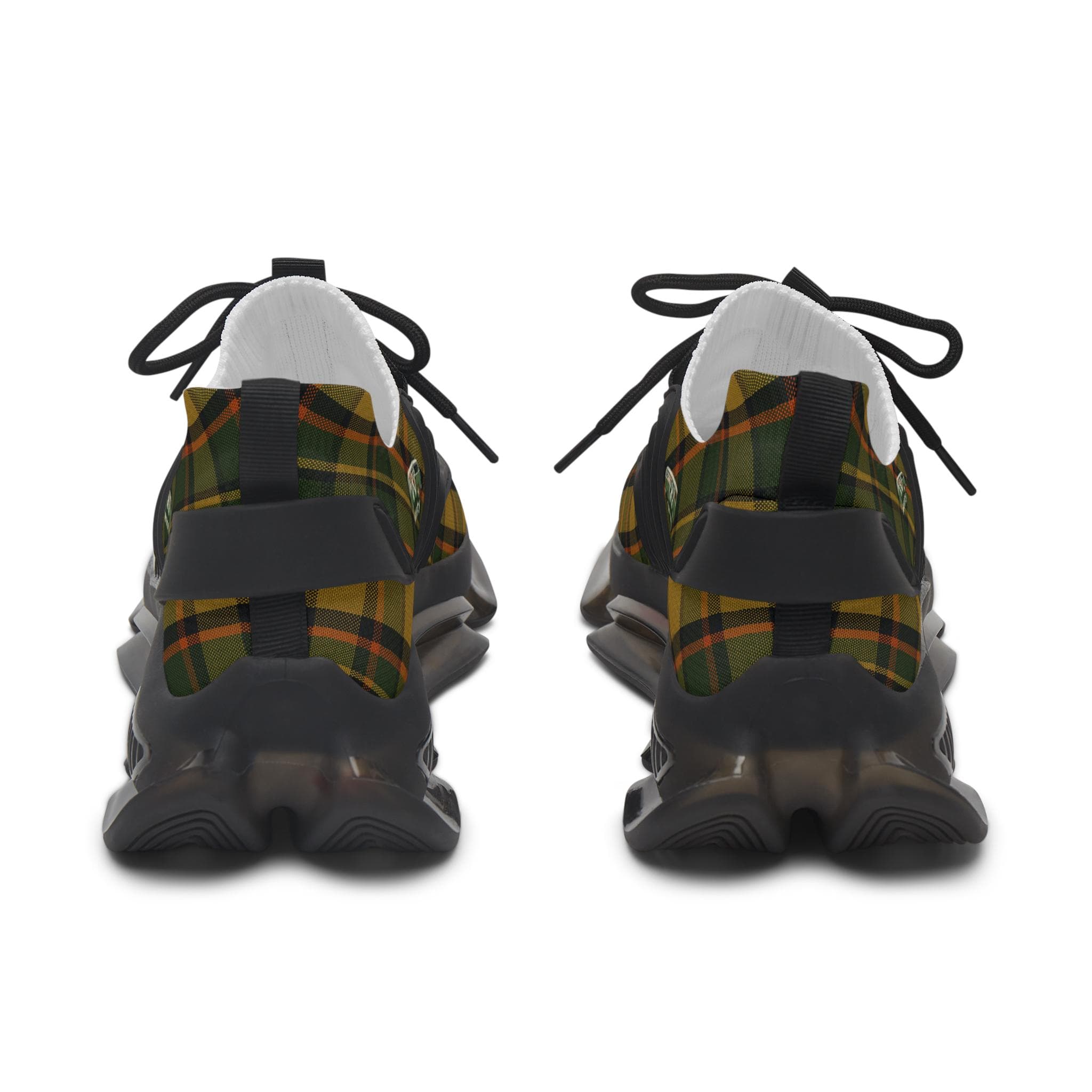 Westy Mesh Sneakers, Yellow Plaid Camper Van Running Shoes