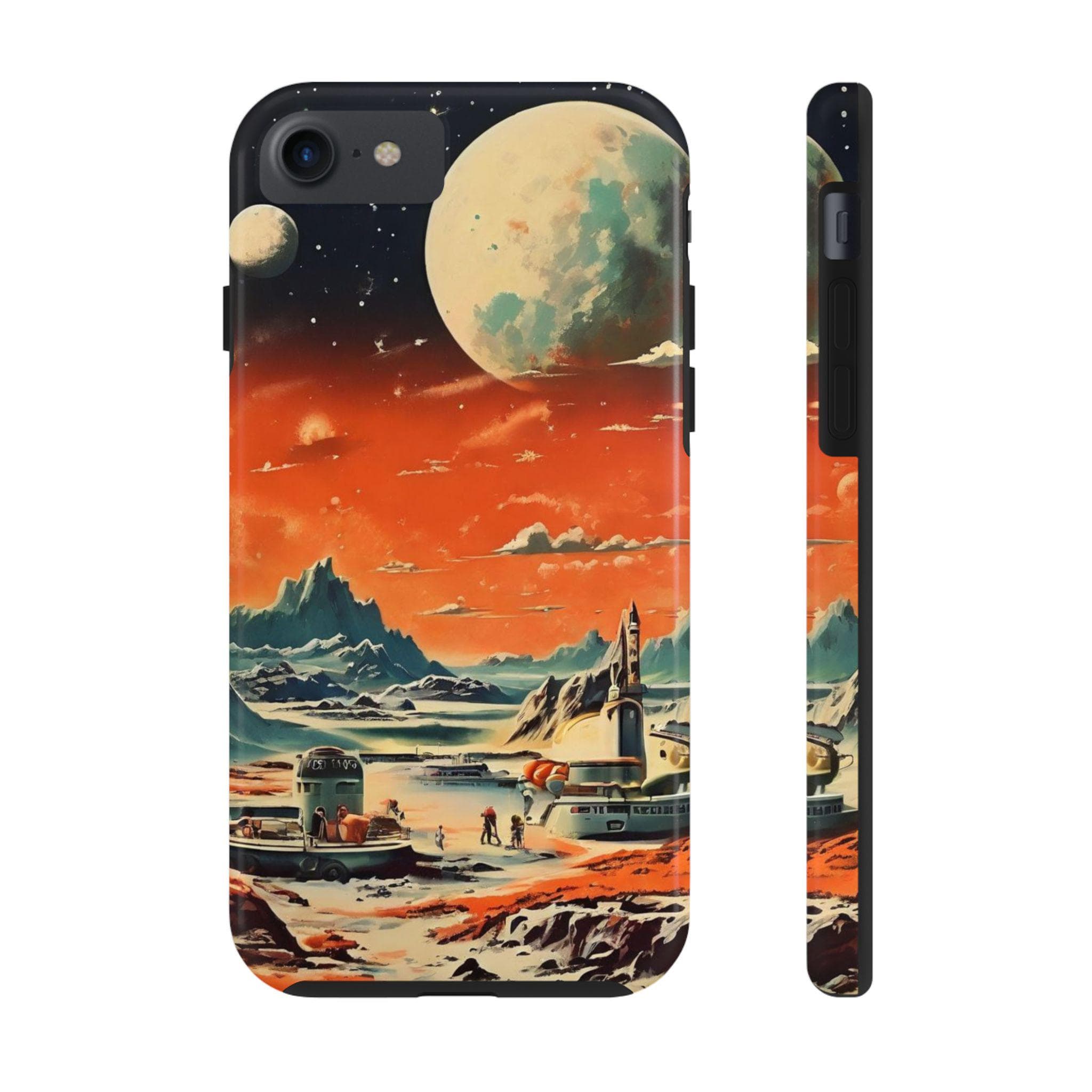 Alien Planet Tough Phone Case | Retro Sci-Fi Art | iPhone Samsung