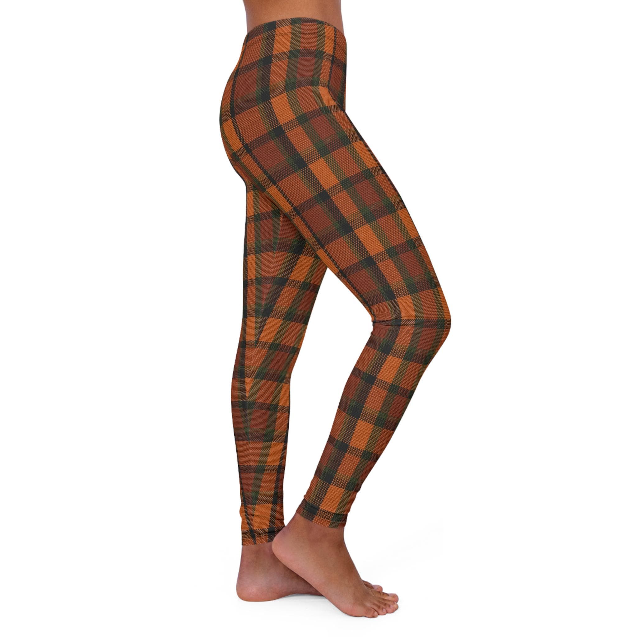 Retro Plaid Leggings, Vintage VW Camper Van Inspired