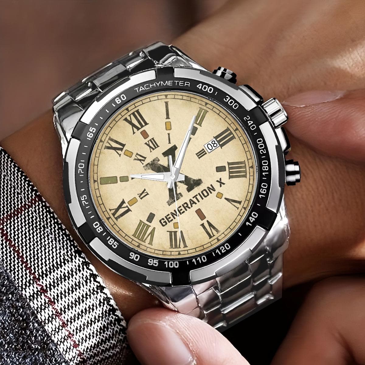 Generation X Roman Numeral Watch | Premium Metal Bracelet | Timeless Style