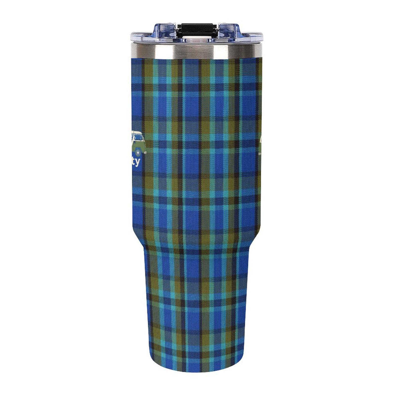 Westy Westfalia Blue 40oz Insulated Tumbler with Handle
