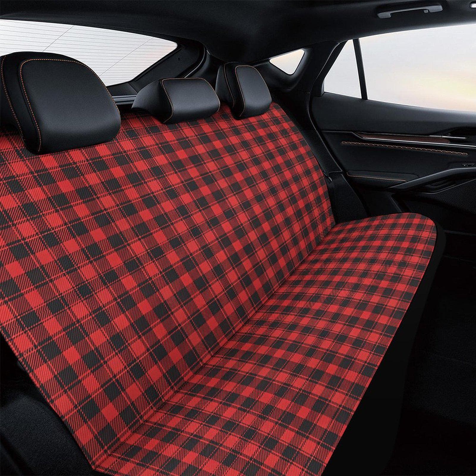 Cozy Plaid Car Back Seat Cover | Universal Fit, Soft & Durable Fabric | Personalized Style for Your Ride