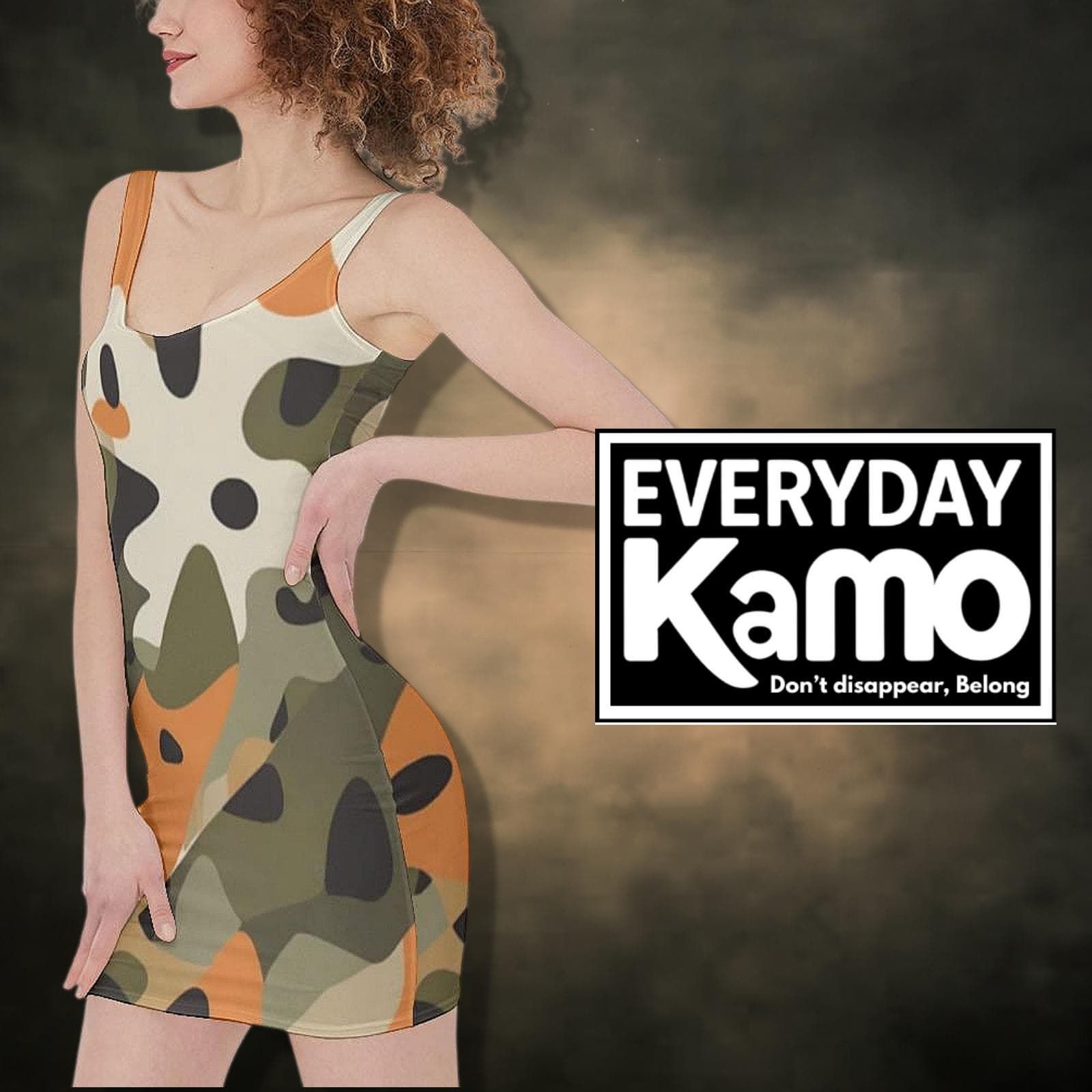 Everyday Kamo Urban Camo Bodycon Mini Dress
