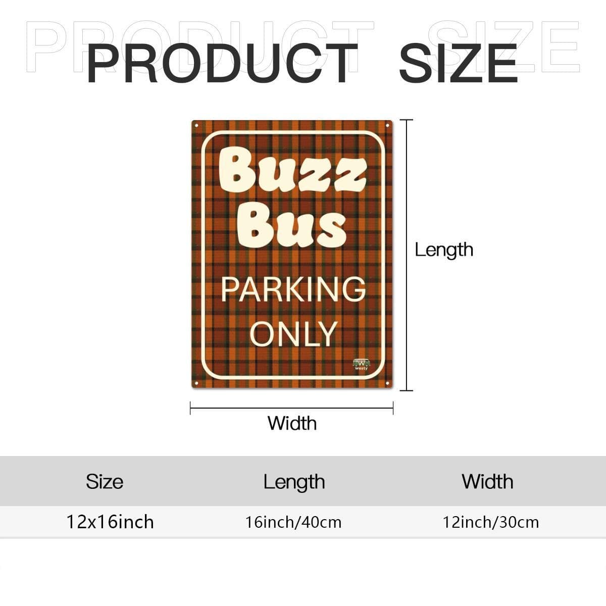 Handmade Aluminum VW ID Buzz Parking Sign - Durable Custom Metal