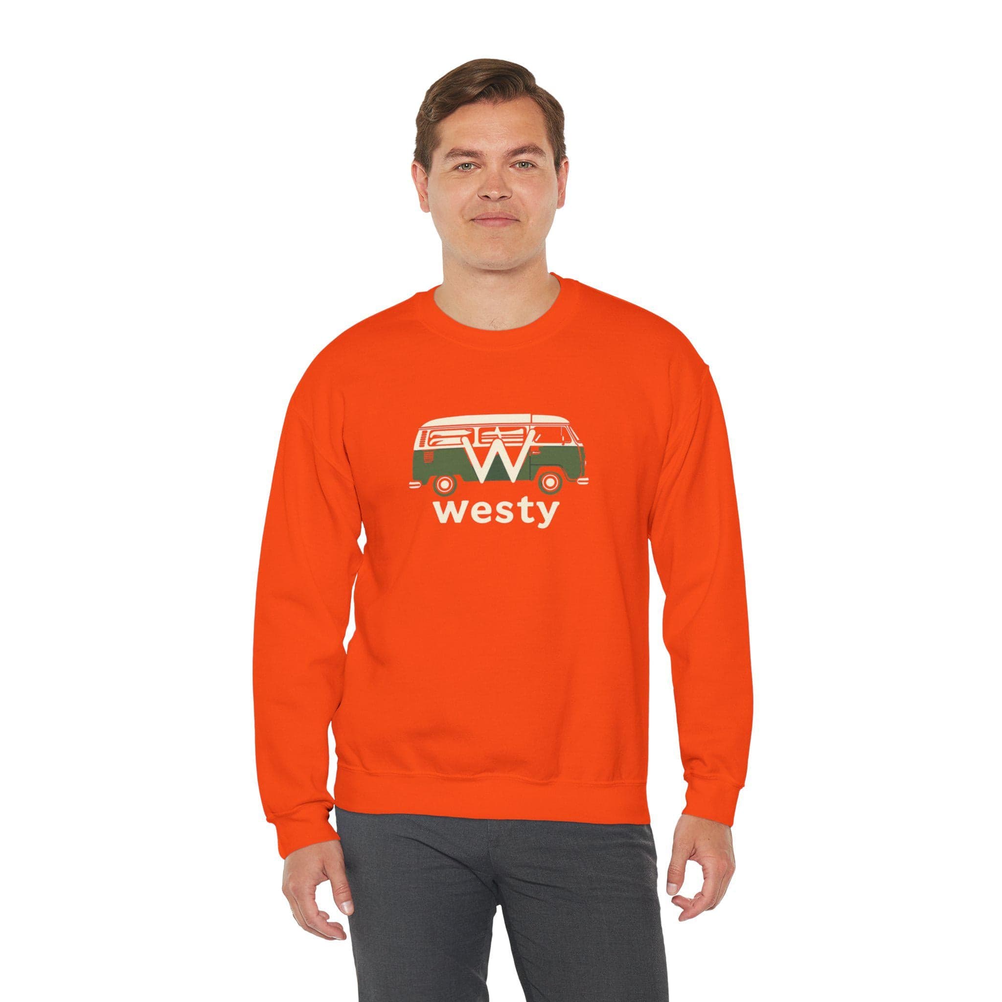 Westy Volkswagen Camper Bus Crewneck Sweatshirt Road Trip