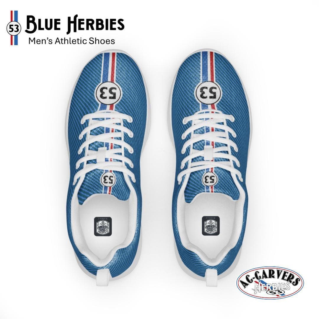 Blue Herbie Athletic Running Shoes for Men | Lightweight Flyknit Sneakers