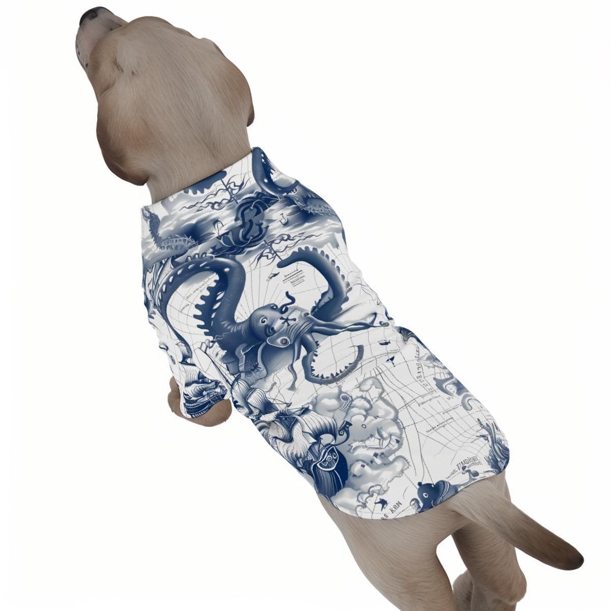 Nautical Pet Hawaiian Shirt | Dog & Cat Beachwear | Four-Way Stretch