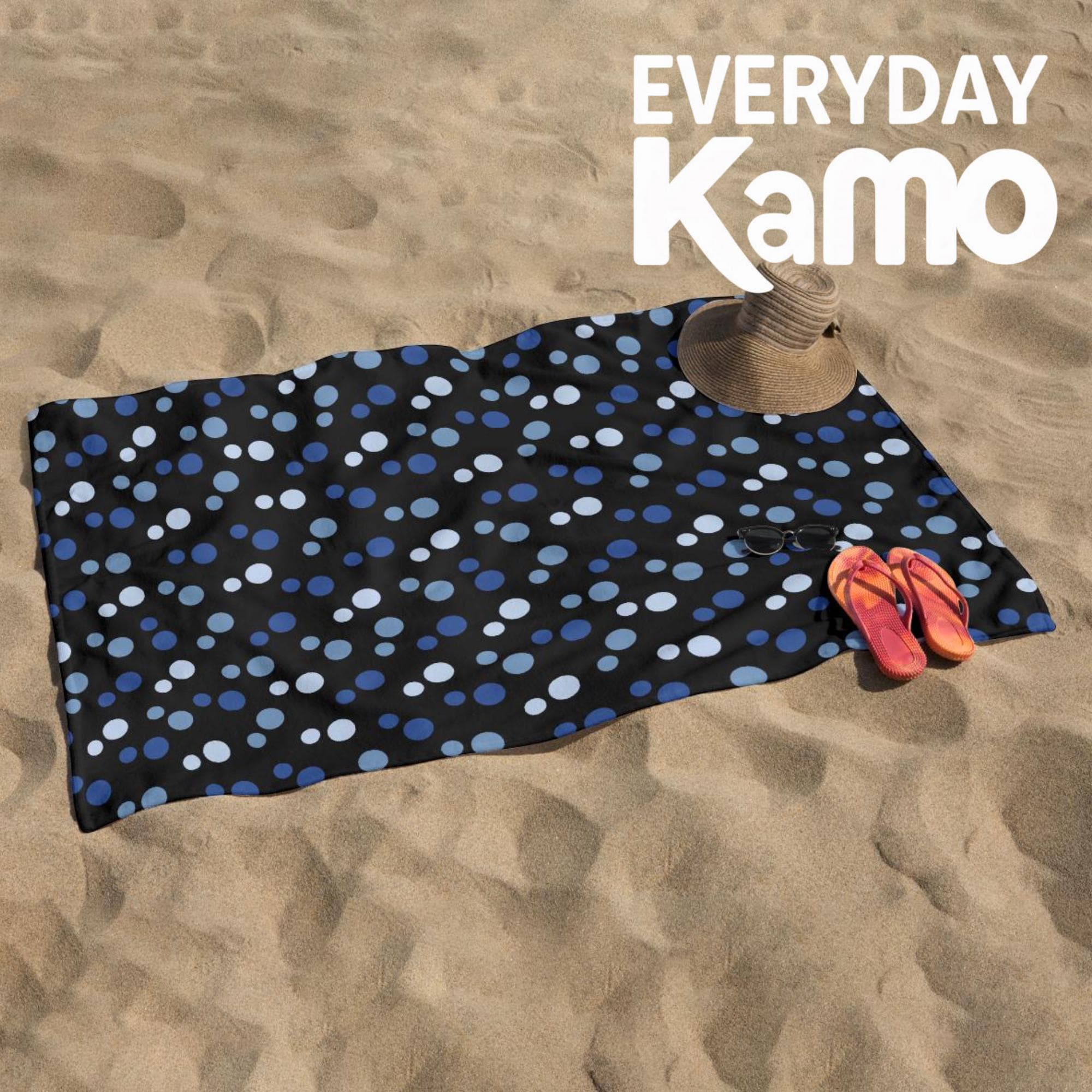 Polka Dot Microfiber Beach Towel - Ultra Absorbent & Plush