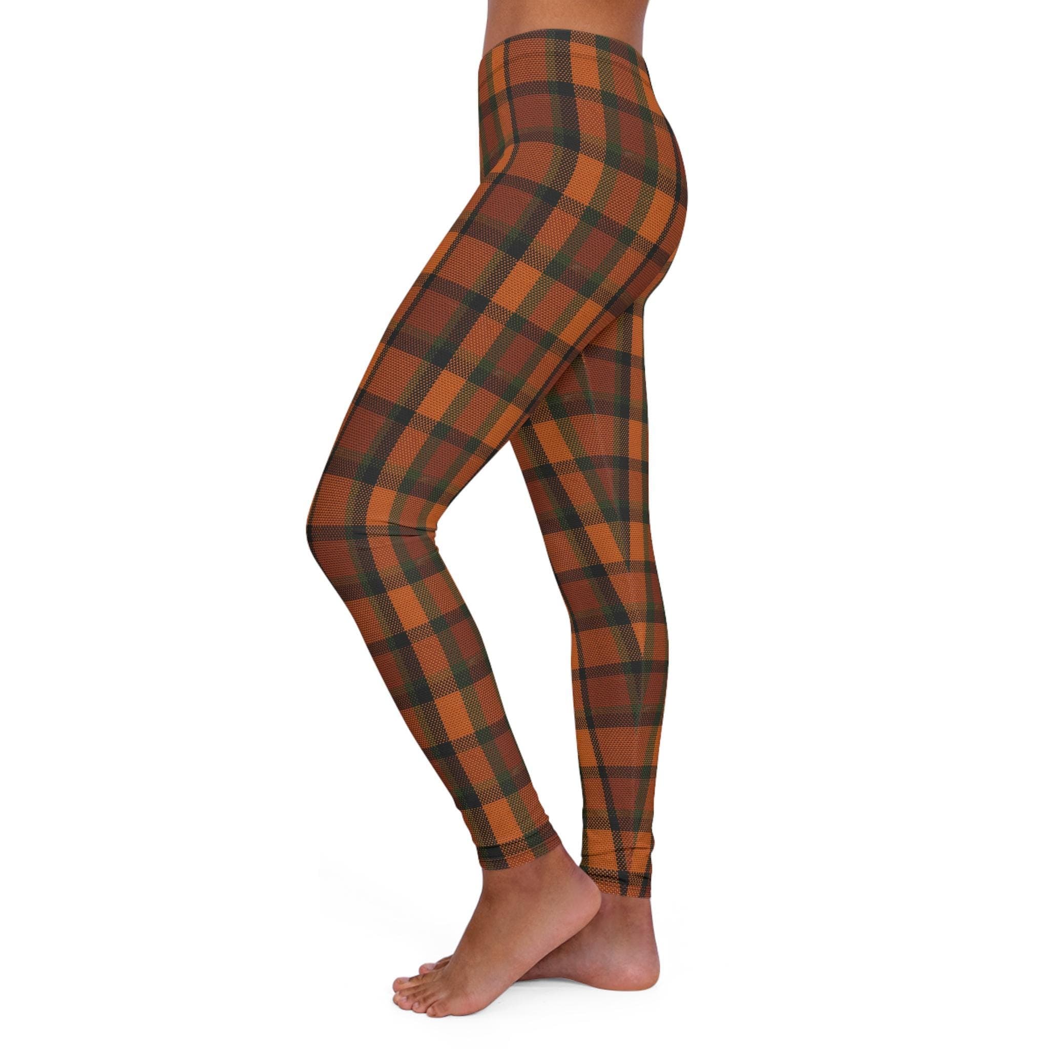 Retro Plaid Leggings, Vintage VW Camper Van Inspired