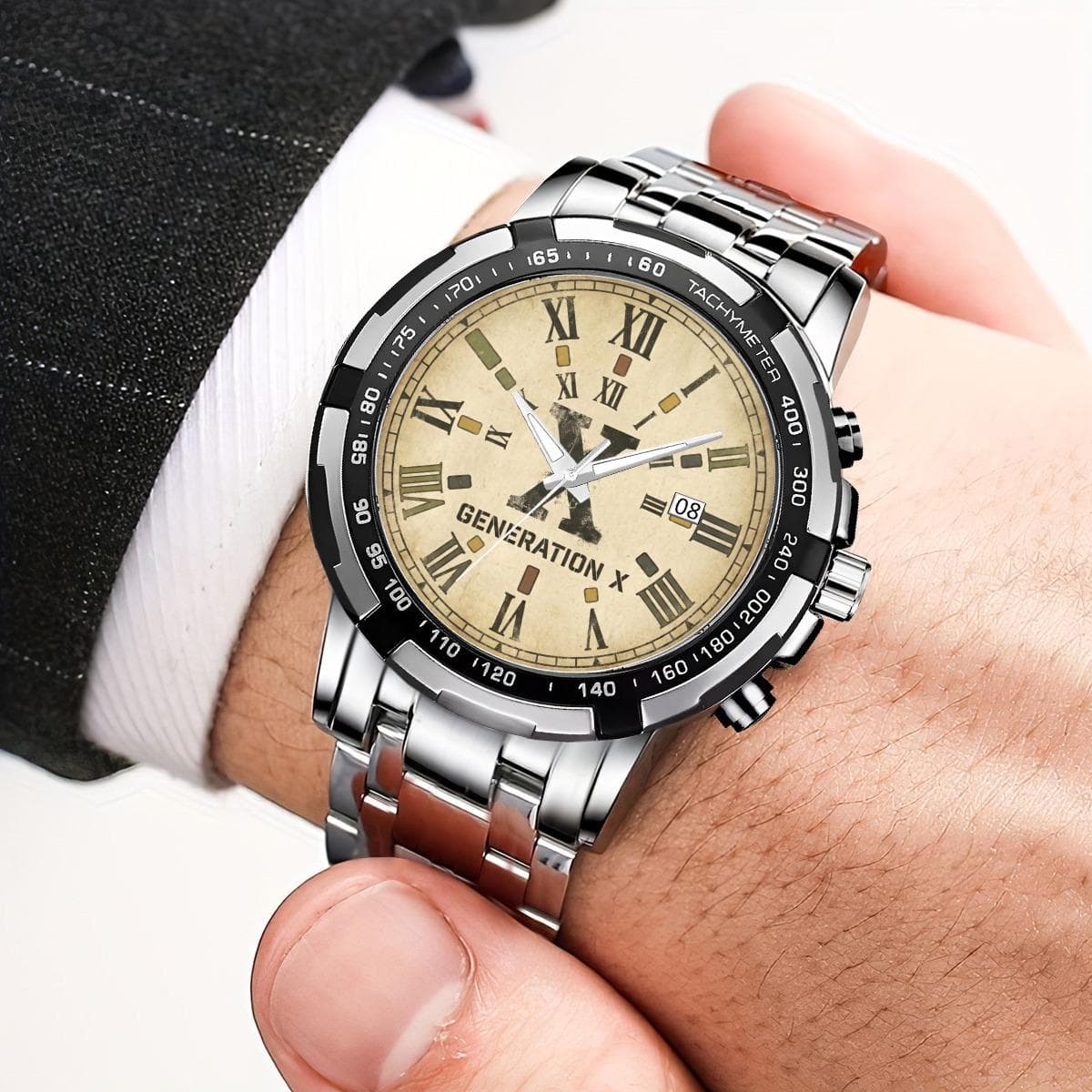 Generation X Roman Numeral Watch | Premium Metal Bracelet | Timeless Style