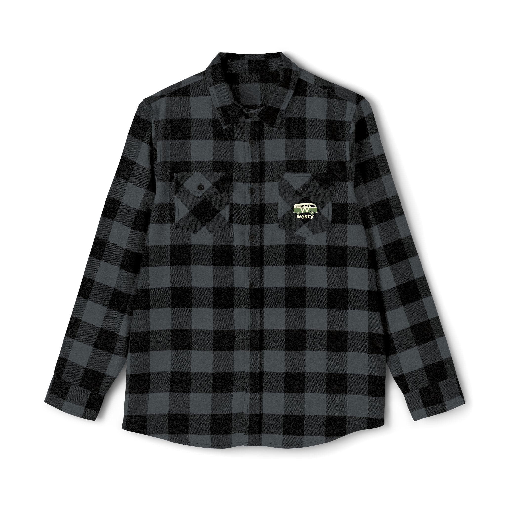 Westy Van Life Flannel Shirt, Bohemian Outdoor Apparel