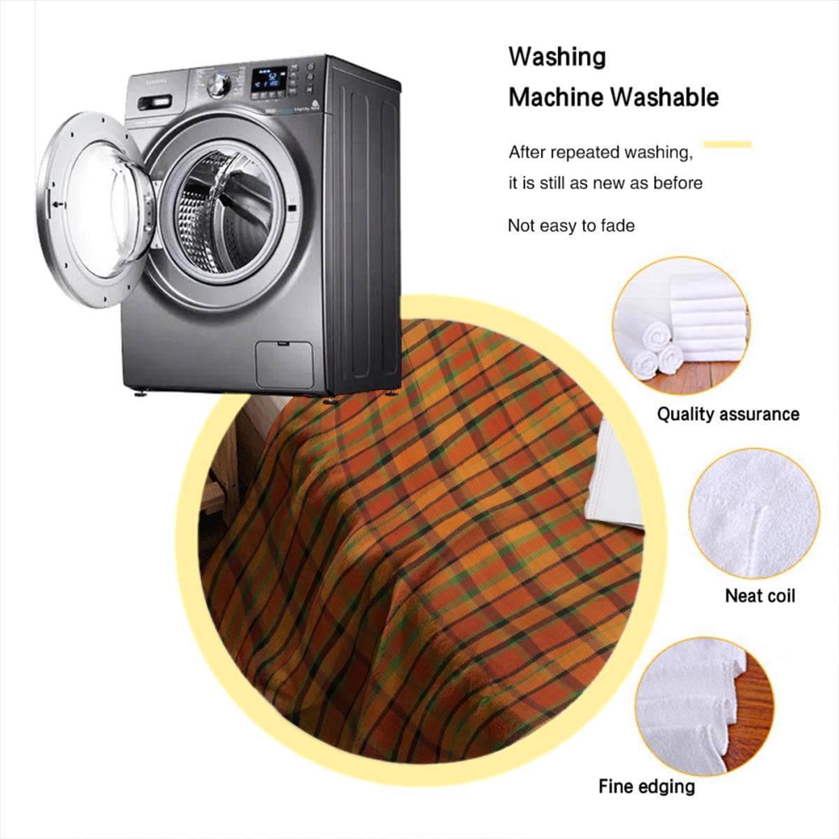 Westfalia Westy Orange Flannel Blanket 30x40inch