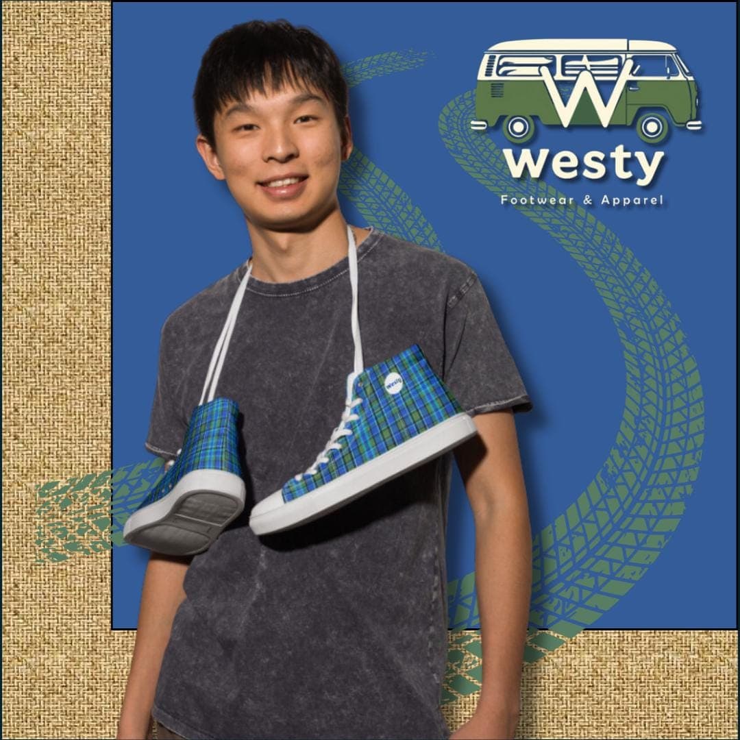 WestFalia Westy Men’s high top canvas shoes