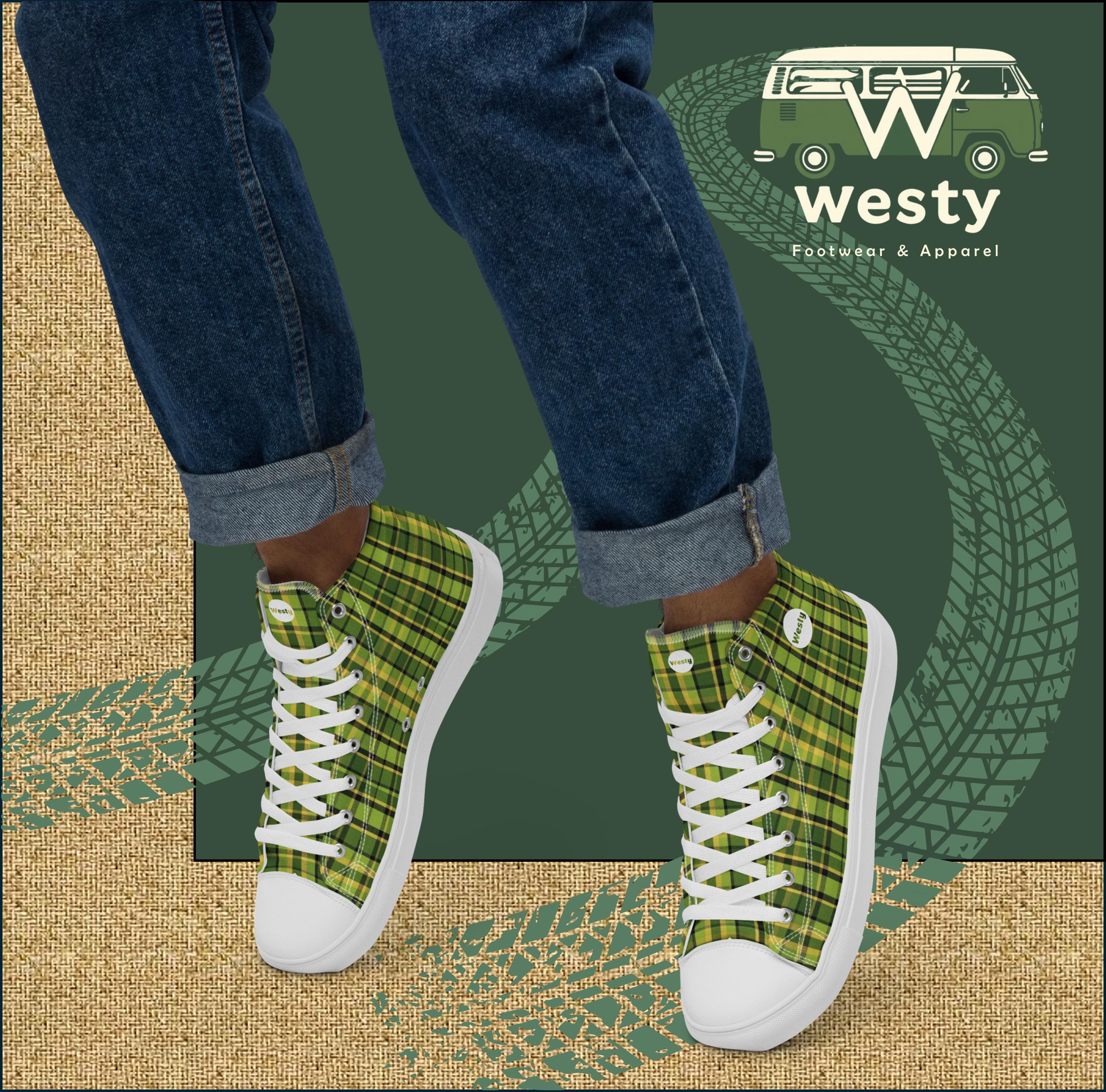 WestFalia Westy Men’s high top canvas shoes