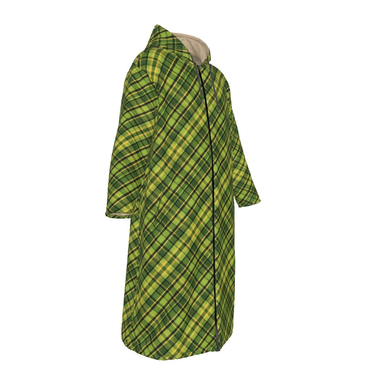 Westy Green Uni-Sex Long Fleece Zip Up Windbreaker