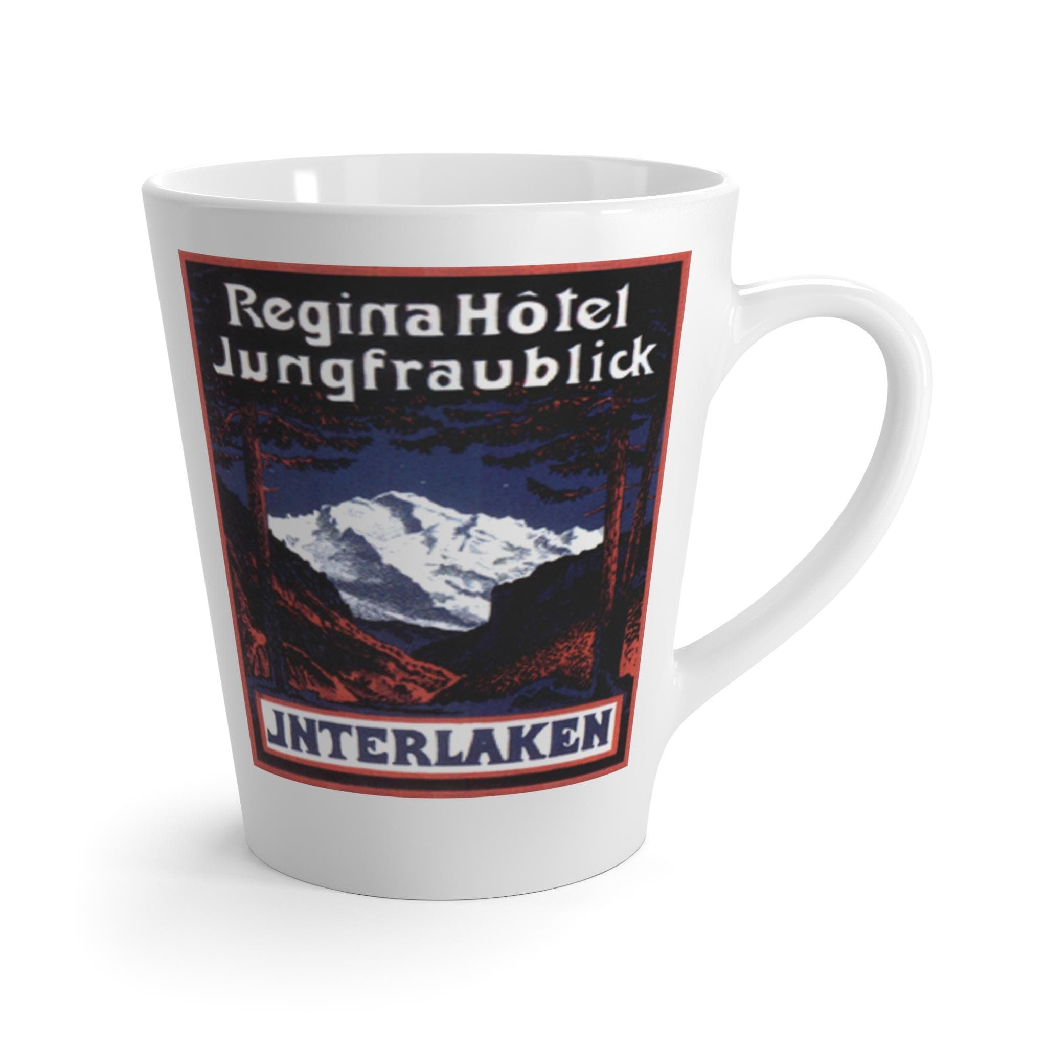 Regina Hotel Interlaken Latte Mug – Mountain Travel Souvenir