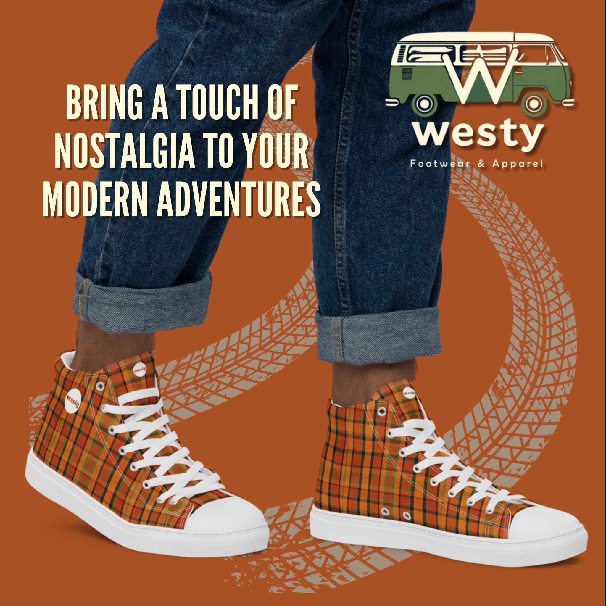 WestFalia Westy Men’s high top canvas shoes