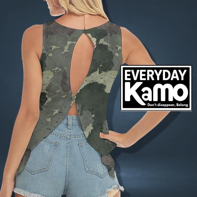 Everyday Kamo Yoga Tank Top Women | Unique Modern Camo Print