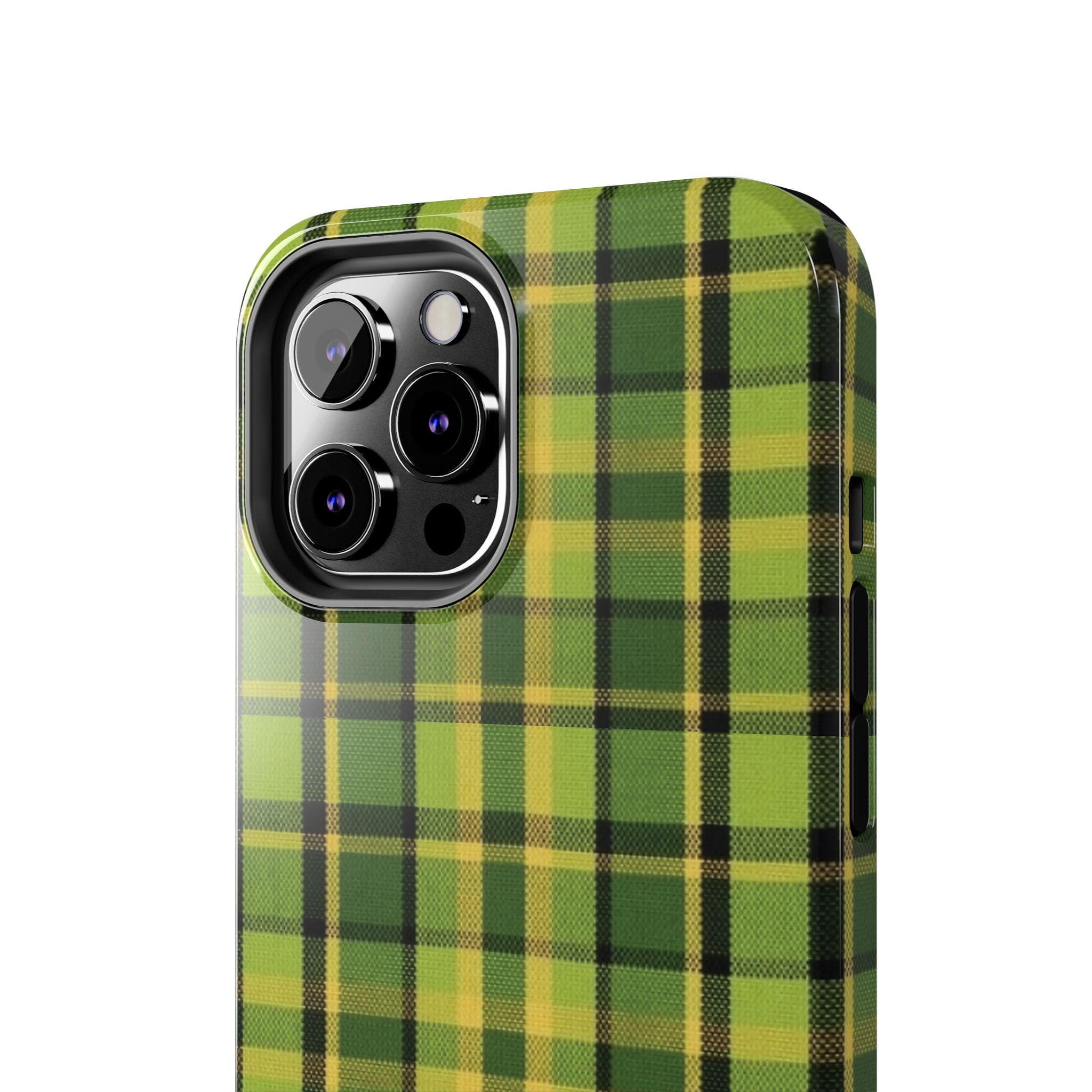 Westy Plaid iPhone Case - Retro Camper Van Phone Protection
